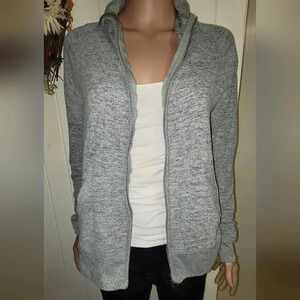 Cotton On Body Gray Zip Up Hoodie Sweater Size S